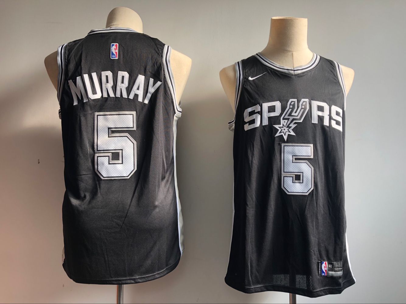 Men San Antonio Spurs #5 Murray Black Game NBA Jerseys->women nfl jersey->Women Jersey